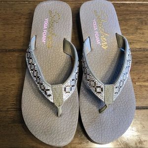 Skechers Yoga Foam Flip Flop Sandals, Women’s 10